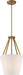 Nuvo Lighting - 60-5842 - Three Light Pendant - Seneca - Natural Brass