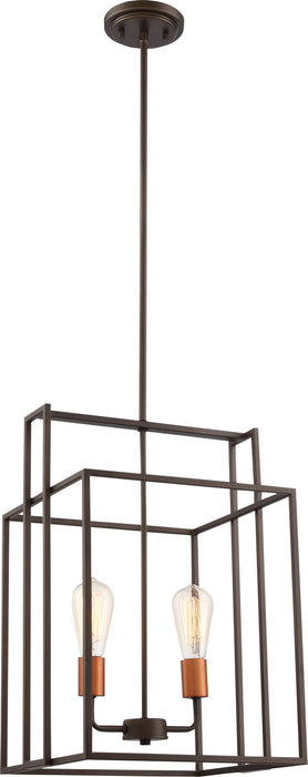 Nuvo Lighting - 60-5852 - Two Light Pendant - Lake - Forest Bronze / Copper Accents