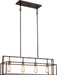 Nuvo Lighting - 60-5854 - Four Light Island Pendant - Lake - Forest Bronze / Copper Accents