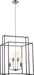 Nuvo Lighting - 60-5858 - Four Light Pendant - Lake - Iron Black / Brushed Nickel Accents