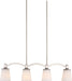 Nuvo Lighting - 60-5875 - Four Light Trestle - Laguna - Brushed Nickel