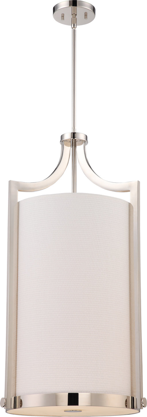 Nuvo Lighting - 60-5885 - Four Light Foyer Pendant - Meadow - Polished Nickel
