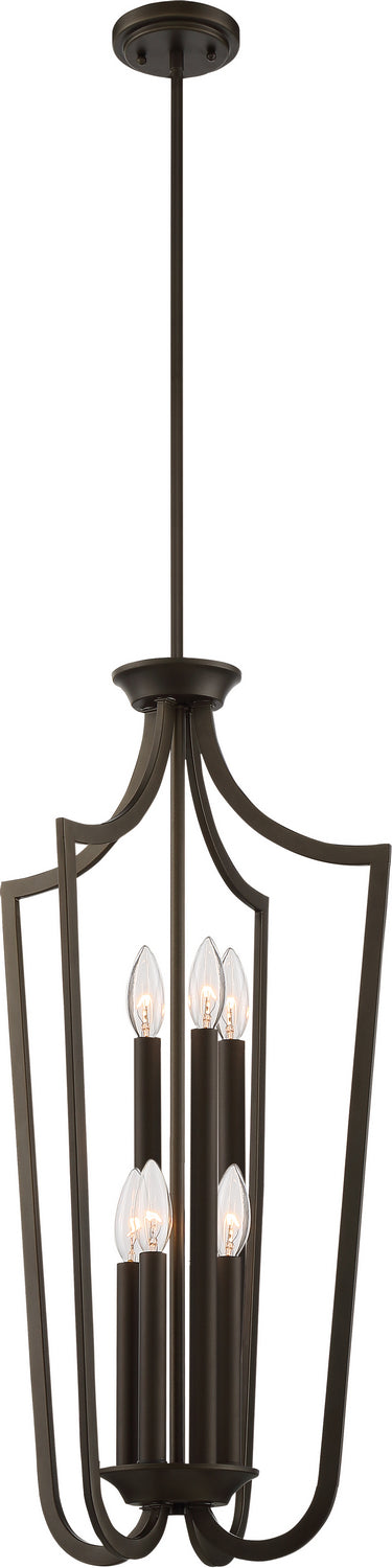 Nuvo Lighting - 60-5977 - Six Light Pendant - Laguna - Forest Bronze
