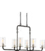Nuvo Lighting - 60-6124 - Six Light Island Pendant - Sherwood - Iron Black / Brushed Nickel Accents