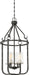 Nuvo Lighting - 60-6127 - Four Light Pendant - Sherwood - Iron Black / Brushed Nickel Accents