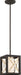 Nuvo Lighting - 60-6135 - One Light Mini Pendant - Boxer - Matte Black / Antique Silver Accents