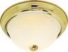Nuvo Lighting - SF76-134 - Three Light Flush Mount - Polished Brass