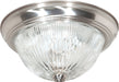 Nuvo Lighting - SF76-611 - Three Light Flush Mount - Brushed Nickel