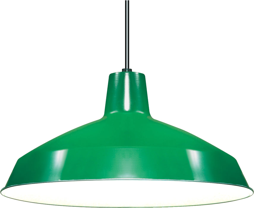 Nuvo Lighting - SF76-660 - One Light Pendant - Green / White Interior