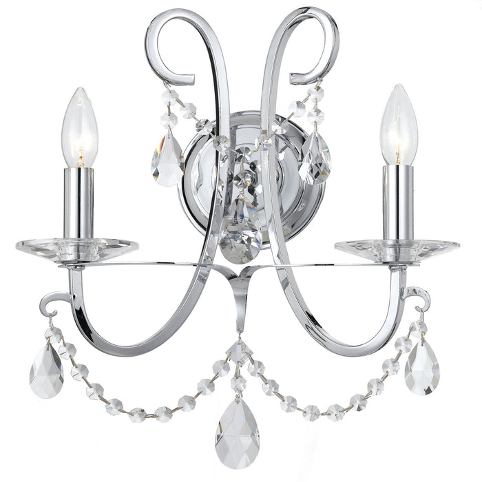 Crystorama - 6822-CH-CL-MWP - Two Light Wall Sconce - Othello - Polished Chrome