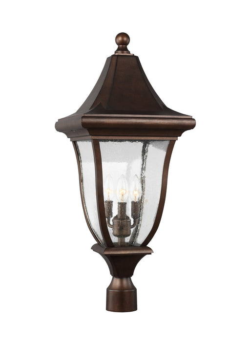 Visual Comfort Studio - OL13107PTBZ - Three Light Outdoor Post Lantern - Oakmont - Patina Bronze