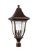Visual Comfort Studio - OL13107PTBZ - Three Light Outdoor Post Lantern - Oakmont - Patina Bronze