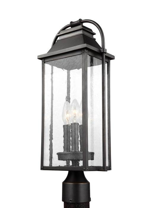 Visual Comfort Studio - OL13207ANBZ - Three Light Post Lantern - Wellsworth - Antique Bronze