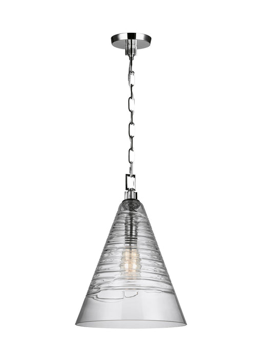 Visual Comfort Studio - P1445CH - One Light Pendant - Elmore - Chrome