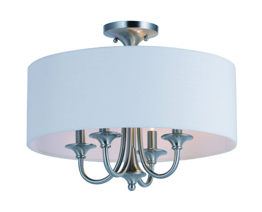 Maxim - 10013WLSN - Four Light Semi-Flush Mount/Pendant - Bongo - Satin Nickel