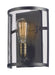 Maxim - 20112BKNAB - One Light Wall Sconce - Palladium - Black / Natural Aged Brass