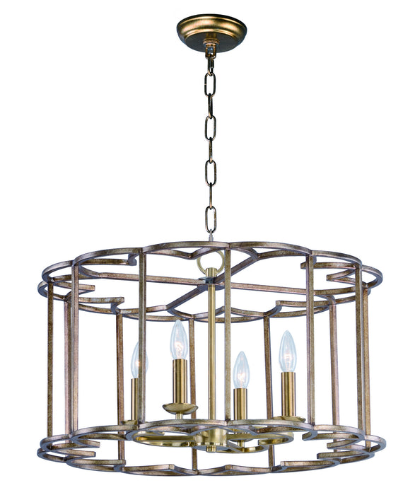 Maxim - 24736BZF - Four Light Chandelier - Helix - Bronze Fusion