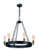 Maxim - 26273BKNAB - Six Light Chandelier - Noble - Black / Natural Aged Brass