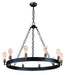 Maxim - 26275BKNAB - Ten Light Chandelier - Noble - Black / Natural Aged Brass