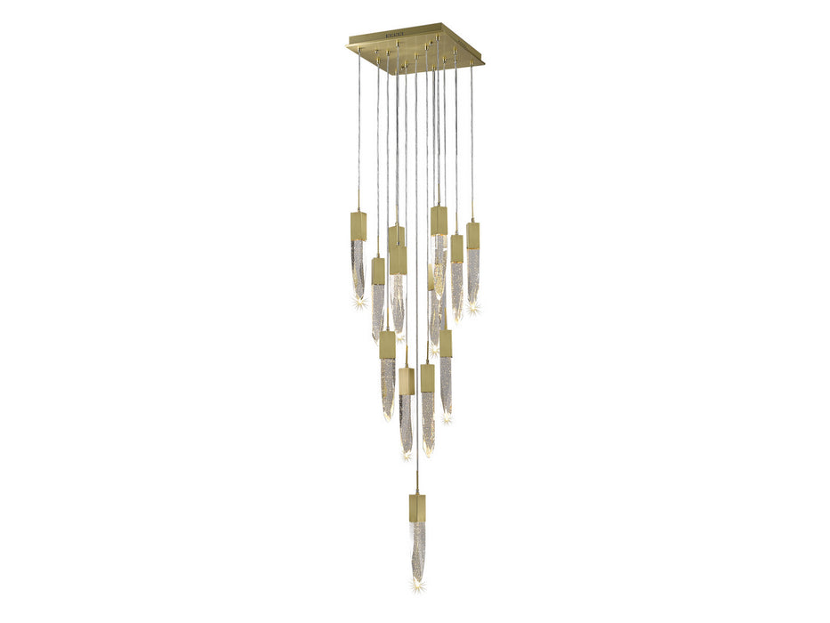 Avenue Lighting - HF1905-13-AP-BB - 13 Light Flush Mount/Pendant - The Original Aspen - Brushed Brass