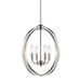 Golden - 3167-4P PW - Four Light Chandelier - Colson PW - Pewter