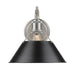 Golden - 3306-1W PW-BLK - One Light Wall Sconce - Orwell PW - Pewter
