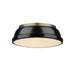 Golden - 3602-14 AB-BK - Two Light Flush Mount - Duncan AB - Aged Brass