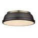 Golden - 3602-14 AB-RBZ - Two Light Flush Mount - Duncan AB - Aged Brass