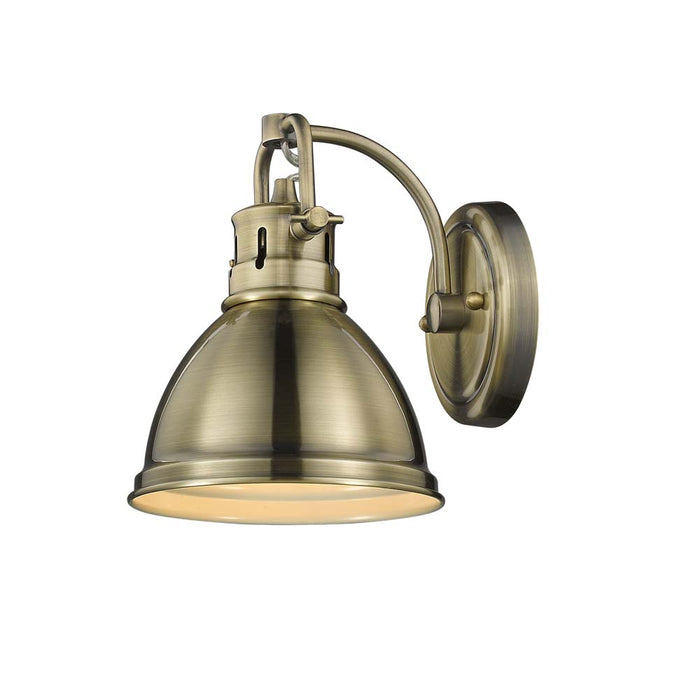 Golden - 3602-BA1 AB-AB - One Light Bath Vanity - Duncan AB - Aged Brass