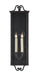 Currey and Company - 5500-0008 - Two Light Outdoor Wall Sconce - Giatti - Midnight