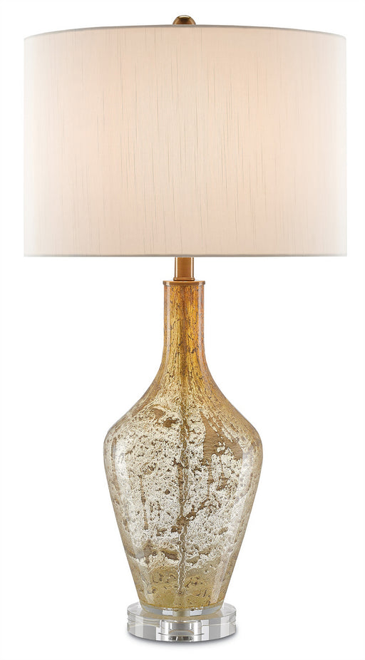 Currey and Company - 6000-0118 - One Light Table Lamp - Habib - Champagne Speckle/Clear