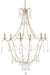 Currey and Company - 9000-0067 - Six Light Chandelier - Lillian August - Silver Granello