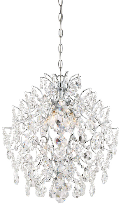 Minka-Lavery - 3156-77 - Four Light Chandelier - Isabella'S Crown - Chrome