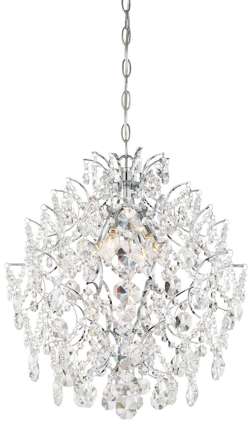 Minka-Lavery - 3156-77 - Four Light Chandelier - Isabella'S Crown - Chrome