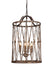 Terracotta Designs - H6221-4 - Four Light Chandelier - Kara - Washed Rustic Gold