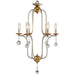 Terracotta Designs - H7125-6 - Six Light Chandelier - Galina - Antique Gold And Silver