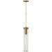 Visual Comfort Signature - KW 5118AB-CRG - One Light Pendant - Liaison - Antique-Burnished Brass