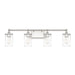 Capital Lighting - 120741PN-423 - Four Light Vanity - Camden - Polished Nickel