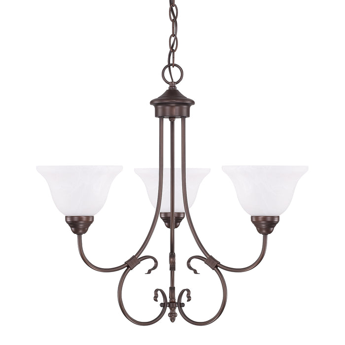 Capital Lighting - 3223BZ-220 - Three Light Chandelier - Hometown - Bronze