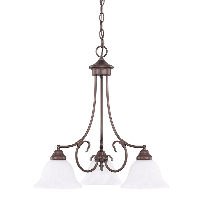 Capital Lighting - 3224BZ-220 - Three Light Chandelier - Hometown - Bronze