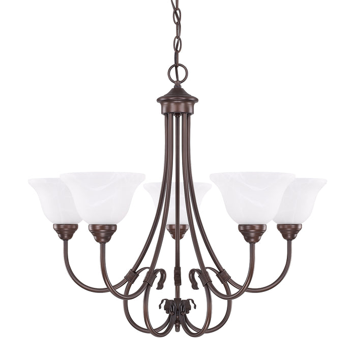 Capital Lighting - 3226BZ-220 - Five Light Chandelier - Hometown - Bronze