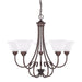 Capital Lighting - 3226BZ-220 - Five Light Chandelier - Hometown - Bronze