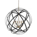 Capital Lighting - 4236AB - Six Light Pendant - Axis - Aged Brass and Black