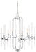 Minka-Lavery - 3094-77 - Four Light Chandelier - Pillar - Chrome