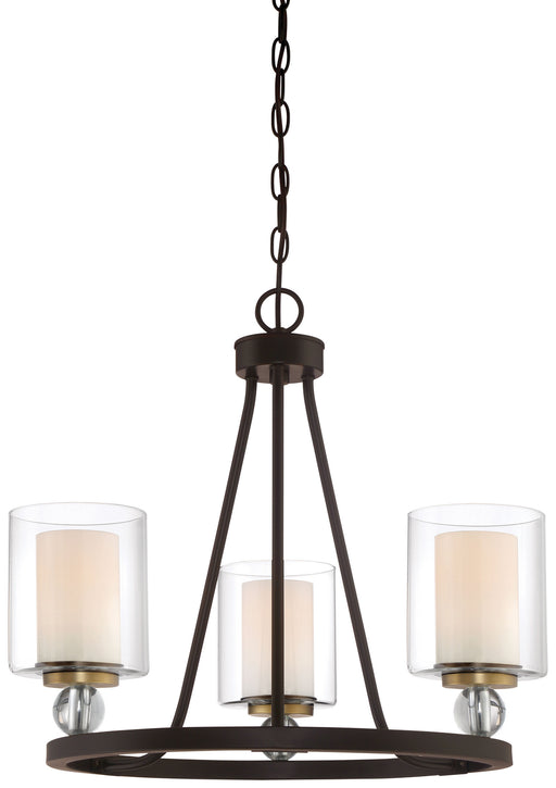 Minka-Lavery - 3077-416 - Three Light Chandelier - Studio 5 - Painted Bronze W/Natural Brush