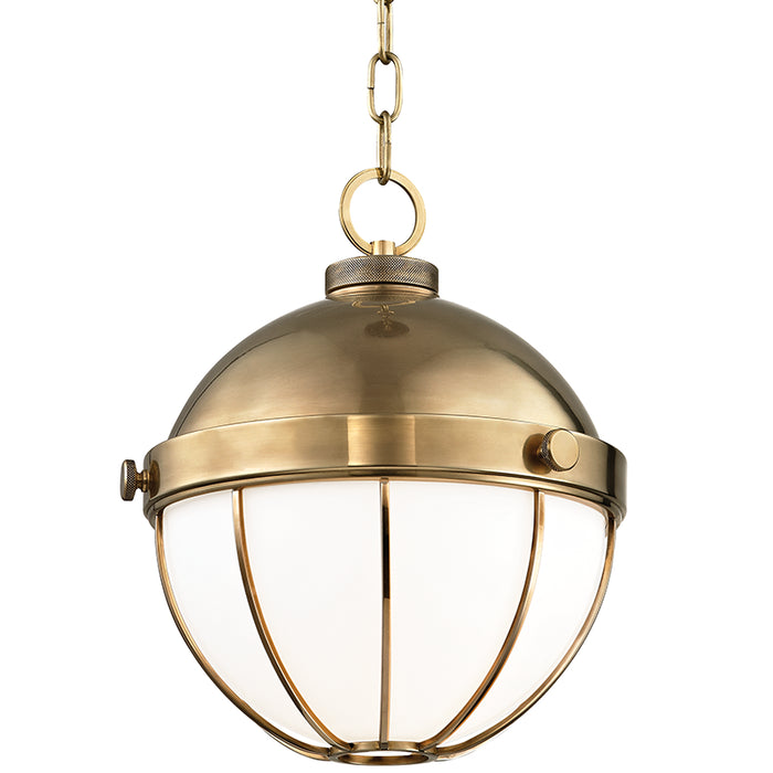 Hudson Valley - 2312-AGB - One Light Pendant - Sumner - Aged Brass