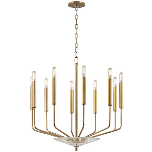 Hudson Valley - 2610-AGB - Ten Light Chandelier - Gideon - Aged Brass