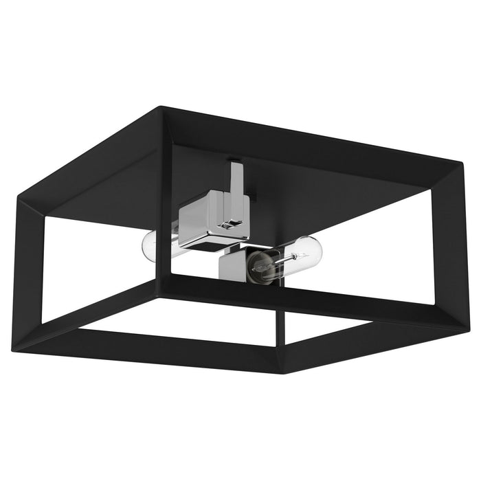 Artcraft - AC10063BC - Two Light Flush Mount - Vineyard - Black & Chrome