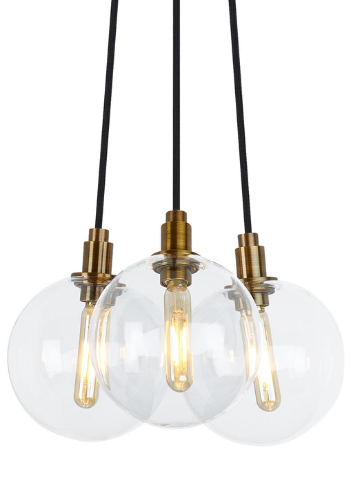 Visual Comfort Modern - GMBMP3C - Mini Pendants - 3 Light Cluster - Gambit