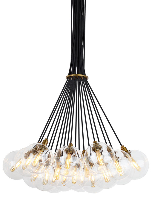 Visual Comfort Modern - GMBMP19C - Large Chandeliers - Glass Shade - Gambit